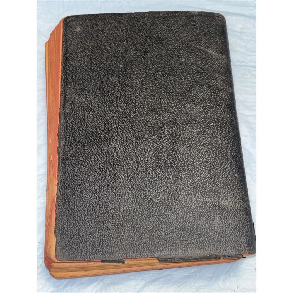 Rare 1920s - 30's Self Pronouncing KJV Holy Bible Red Edges Study Reference - Picture 15 of 15